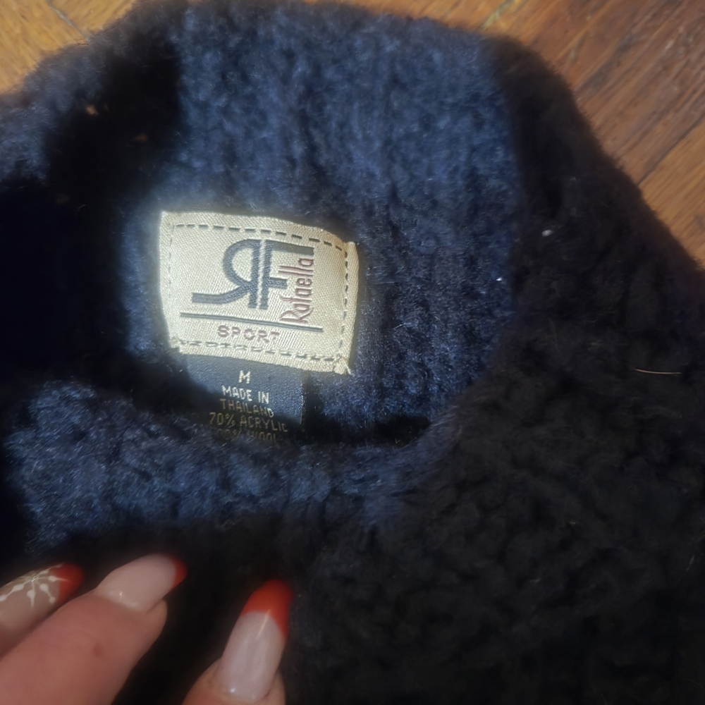 Rafaella Midnight Cowl Mock Neck Sweater - Picture 1 of 3